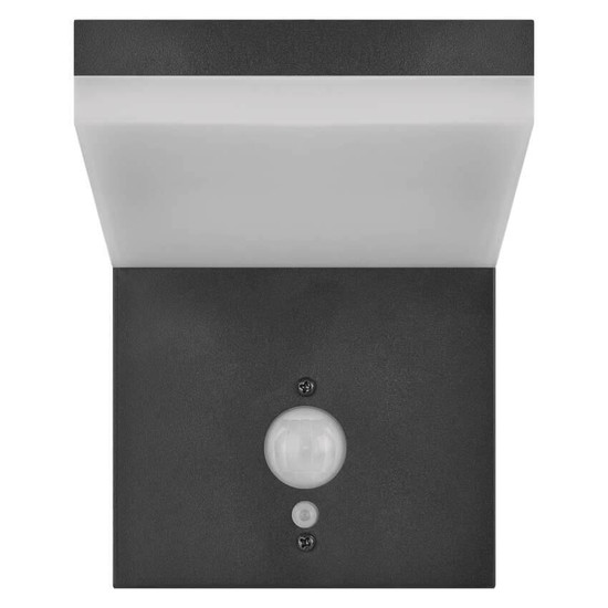 Emos LED Solar-Gartenstrahler Verea 4,4W warmweiss 3000K Bewegungsmelder Akku IP44 Schwarz Aluminium 15x11cm ZGK044S