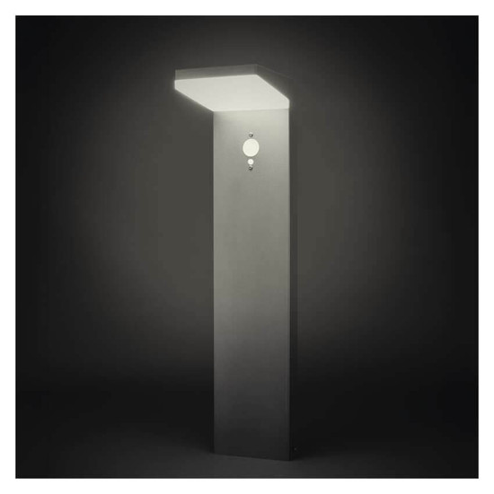 Emos LED Solar-Wegeleuchte Verea 4,4W warmweiss 3000K Bewegungsmelder Akku IP44 Schwarz Aluminium 15x11cm ZGK0B4S