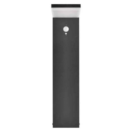Emos LED Solar-Wegeleuchte Verea 4,4W warmweiss 3000K Bewegungsmelder Akku IP44 Schwarz Aluminium 15x11cm ZGK0B4S