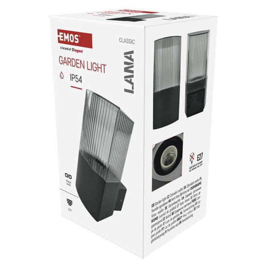 Emos LED Gartenstrahler Lana IP54 Anthrazit Aluminium 12x11cm ZGL010P