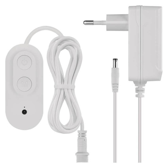 Emos LED Leuchtenset RGBIC 12-teilig 7W CCT warm-/tageslichtweiss 3000K/6500K dimmbar WiFi Weiß 255cm ZIW15CR