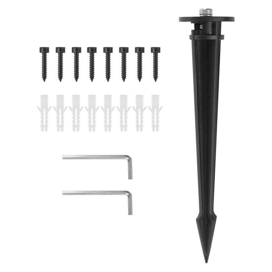Emos LED Außenstrahler Set GoSmart Erweiterungsset RGBIC 4W CCT warm-/tageslichtweiss 3000K/6500K dimmbar WiFi IP65 Schwarz ZIW181R