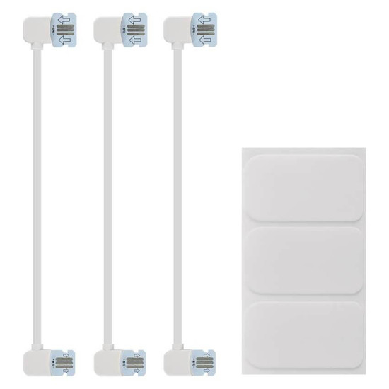 Emos LED Leuchtenset GoSmart Hexagon Erweiterungsset RGBIC 3-teilig 1,8W dimmbar WiFi Weiß ZIW223R