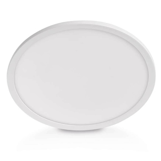 Emos LED Anbauleuchte, Deckenleuchte Flori 18W neutralweiss 4000K Weiß Ø29cm ZM1400