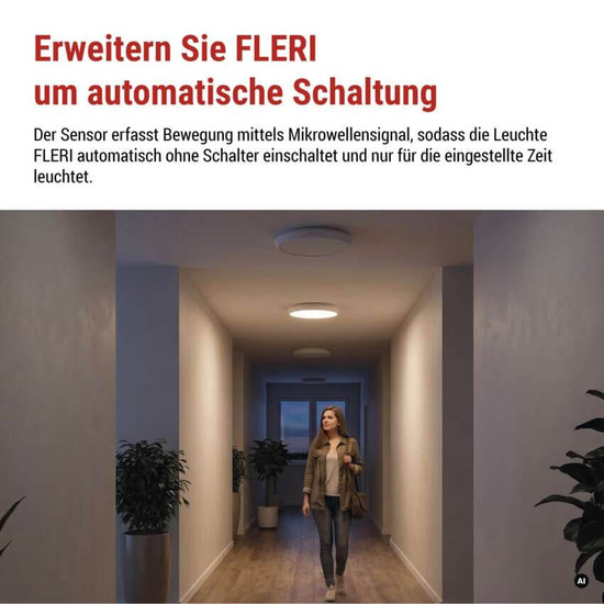 Emos Bewegungsmelder für Leuchte Mikrowelle für ZM3012 FLERI Weiß ZM3013