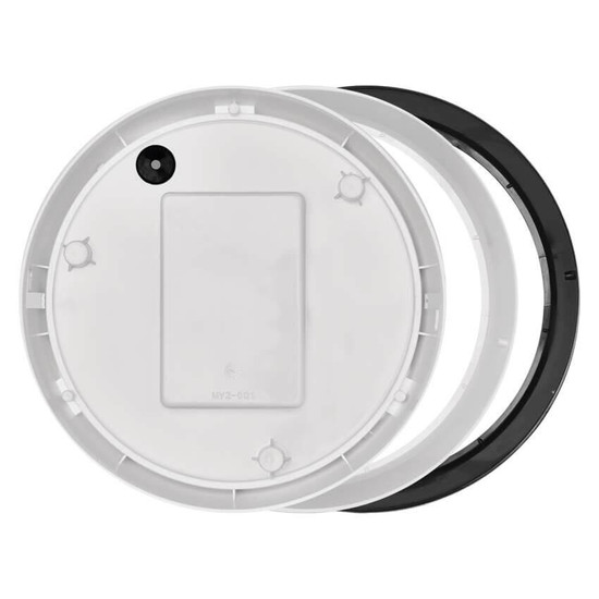 Emos LED Wandleuchte Zuri 14W neutralweiss 4000K Bewegungsmelder IP54 Schwarz Weiß Ø21,5cm ZM3231