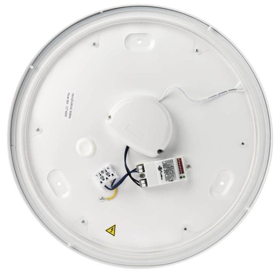 Emos LED Deckenleuchte Cori 22W neutralweiss 4000K Bewegungsmelder IP44 Weiß Stahl Ø41cm ZM3413