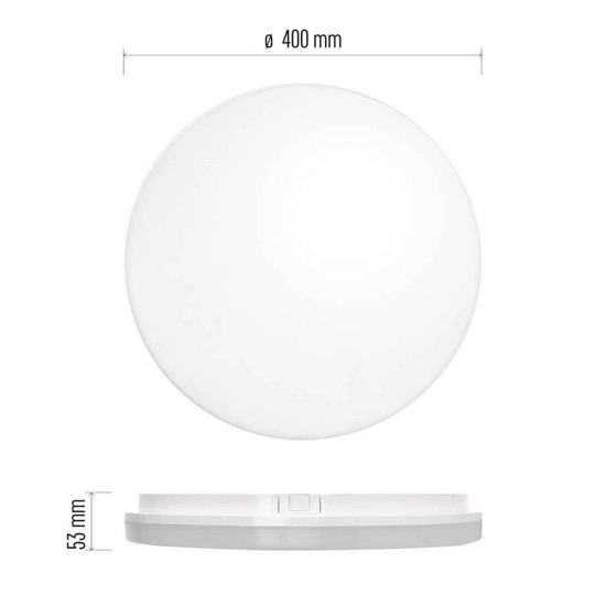 Emos LED Deckenleuchte Tori 36W neutralweiss 4000K IP54 Weiß 40cm ZM4325