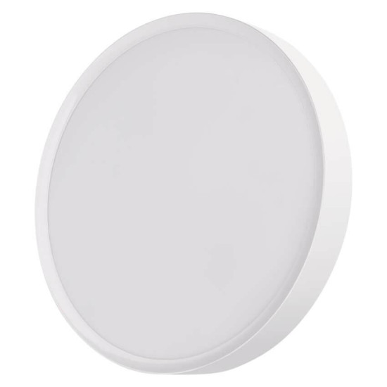 Emos LED Anbauleuchte, Deckenleuchte Rori 17W CCT warm-/neutralweiss 2700K/3500K/4000K Bewegungsmelder Weiß Stahl Ø31cm ZM4400