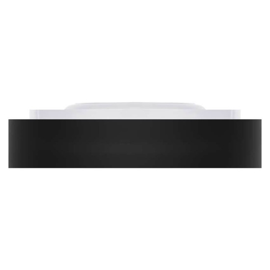 Emos LED Anbauleuchte, Deckenleuchte Rori 17W CCT warm-/neutralweiss 2700K/3500K/4000K Bewegungsmelder Schwarz Stahl Ø31cm ZM4401