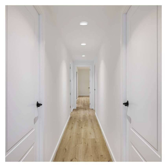 Emos LED Anbauleuchte, Deckenleuchte Nexxo 7,6W neutralweiss 4000K Weiß Stahl Ø12cm ZM5125