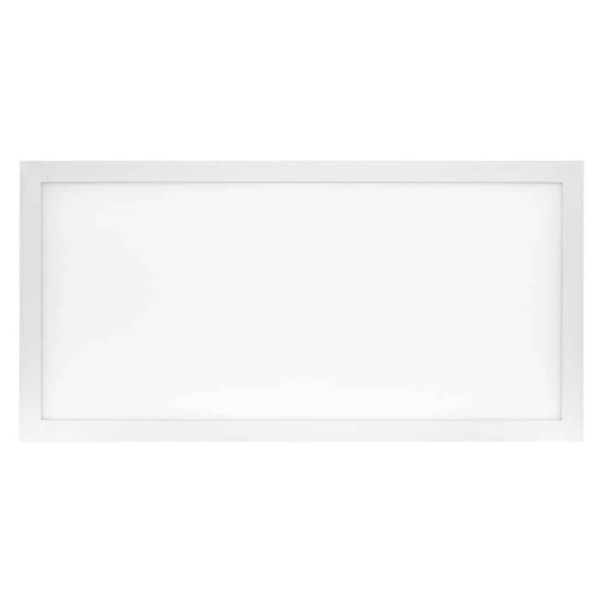 Emos LED Deckenleuchte Rivi 25W CCT warm-/tageslichtweiss 2700K/6000K dimmbar Fernbedienung Weiß Aluminium 29,5x59,5cm ZM5172