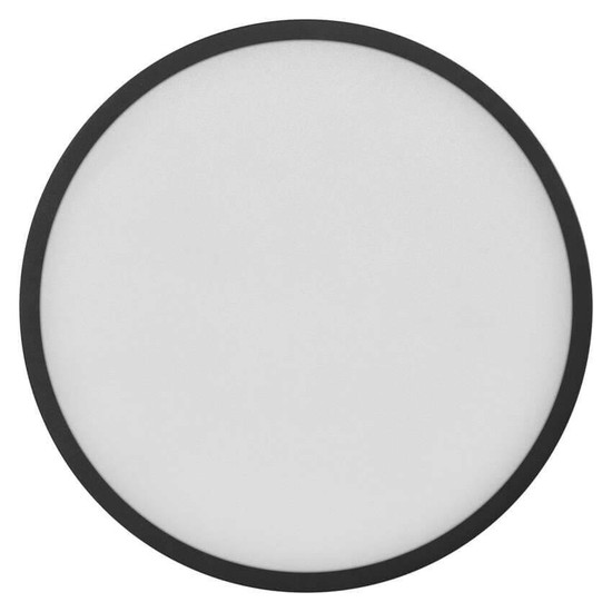 Emos LED Anbauleuchte, Deckenleuchte Nexxo 28,5W CCT warm-/neutralweiss 3000K/3500K/4000K Schwarz Stahl Ø30cm ZM5353