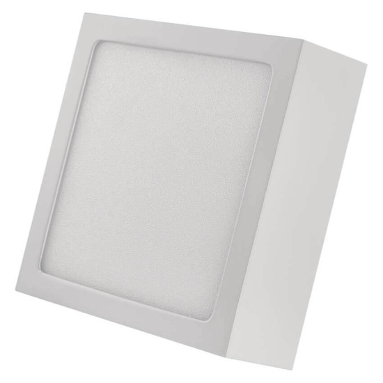 Emos LED Anbauleuchte, Deckenleuchte Nexxo 7,6W CCT warm-/neutralweiss 3000K/3500K/4000K Weiß Stahl 12x12cm ZM6123