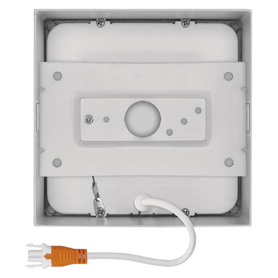 Emos LED Anbauleuchte, Deckenleuchte Nexxo 7,6W neutralweiss 4000K Weiß Stahl 12x12cm ZM6125