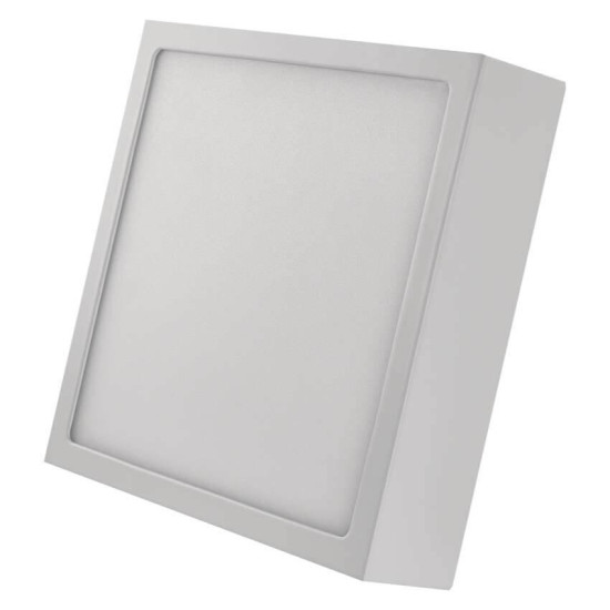 Emos LED Anbauleuchte, Deckenleuchte Nexxo 12,5W CCT warm-/neutralweiss 3000K/3500K/4000K Weiß Stahl 17x17cm ZM6133
