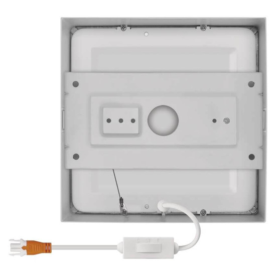 Emos LED Anbauleuchte, Deckenleuchte Nexxo 12,5W CCT warm-/neutralweiss 3000K/3500K/4000K Weiß Stahl 17x17cm ZM6133