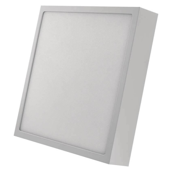 Emos LED Anbauleuchte, Deckenleuchte Nexxo 21W neutralweiss 4000K Weiß Stahl 22,5x22,5cm ZM6145