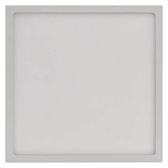 Emos LED Anbauleuchte, Deckenleuchte Nexxo 21W neutralweiss 4000K Weiß Stahl 22,5x22,5cm ZM6145