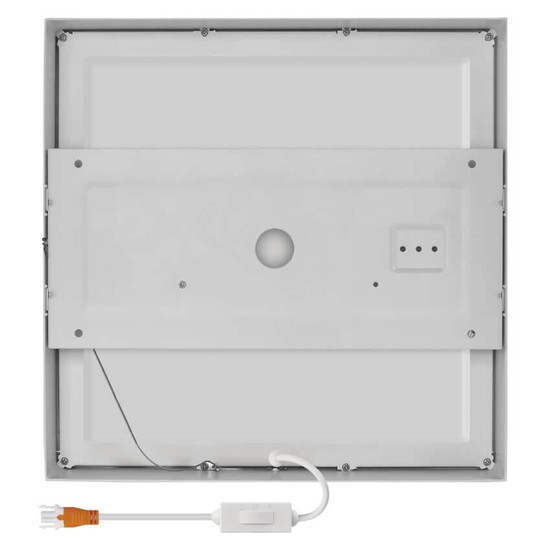 Emos LED Anbauleuchte, Deckenleuchte Nexxo 28,5W CCT warm-/neutralweiss 3000K/3500K/4000K Weiß Stahl 30x30cm ZM6153