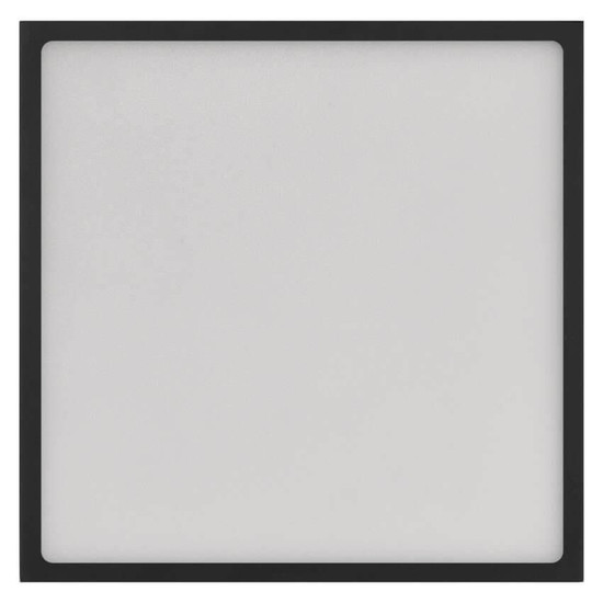 Emos LED Anbauleuchte, Deckenleuchte Nexxo 28,5W CCT warm-/neutralweiss 3000K/3500K/4000K Schwarz Stahl 30x30cm ZM6353