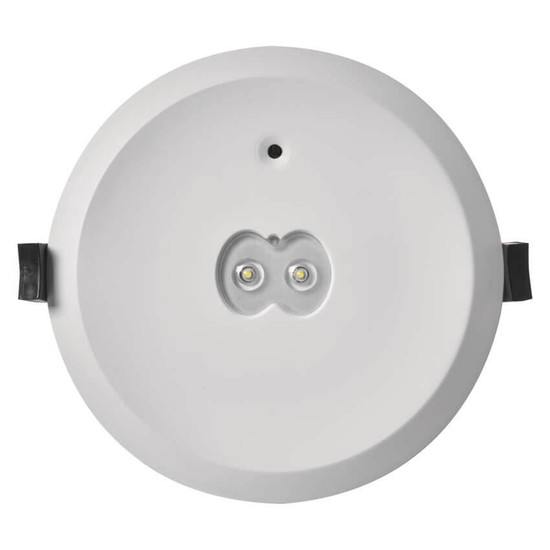 Emos LED Notleuchte Orsu 6W neutralweiss 5000K Akku Weiß Ø14cm ZN1320
