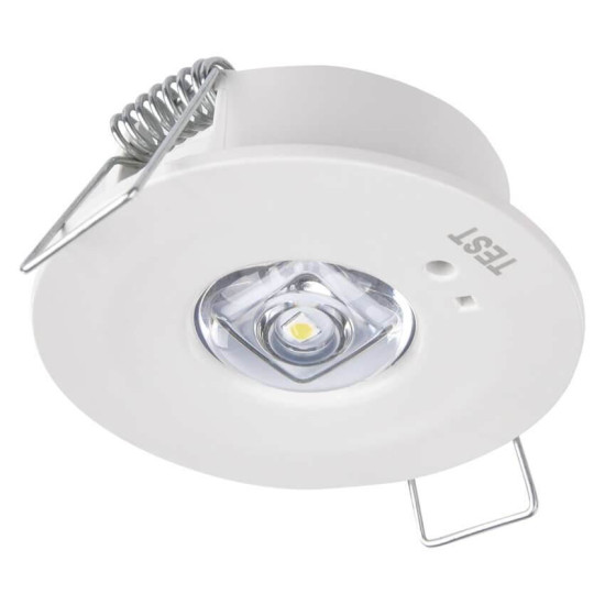Emos LED Notleuchte Orsu 1W tageslichtweiss 6500K Akku Weiß Ø5cm ZN1330