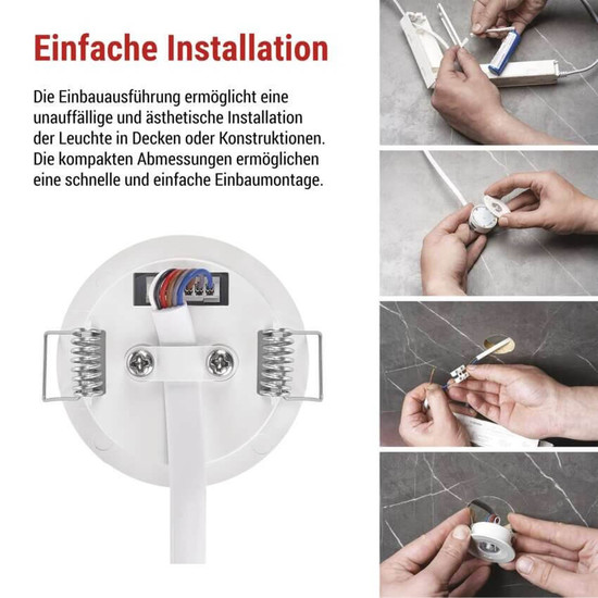 Emos LED Notleuchte Orsu 1W tageslichtweiss 6500K Akku Weiß Ø5cm ZN1330