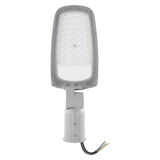Emos LED Straßenleuchte Solis 30W warmweiss 3000K IP65 Grau Aluminium 41x15cm ZO0303