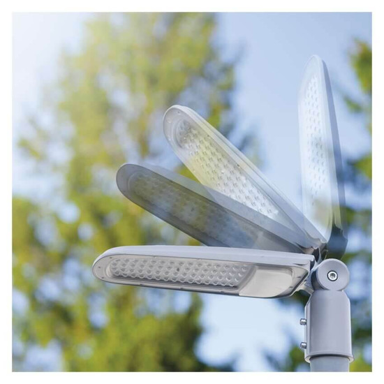Emos LED Straßenleuchte Solis 70W neutralweiss 4000K IP65 Grau Aluminium 51,5x17,5cm ZO0704