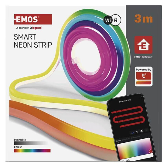 Emos LED Streifen GoSmart RGBIC 23W dimmbar WiFi Weiß 300cm ZPW313I