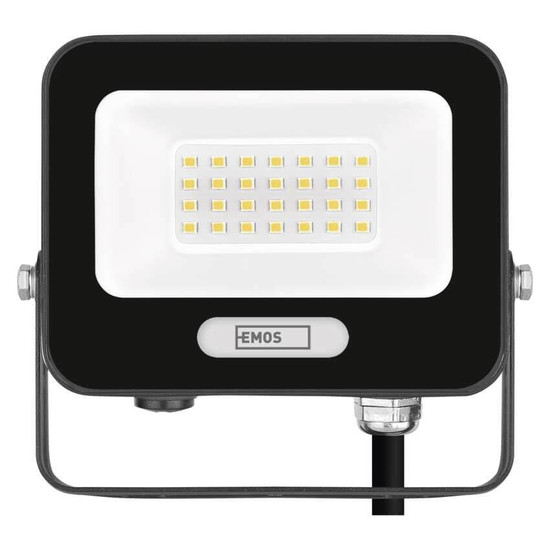 Emos LED Fluter Glaro 20W neutralweiss 4000K IP65 Schwarz Aluminium 12x11cm ZS2224B
