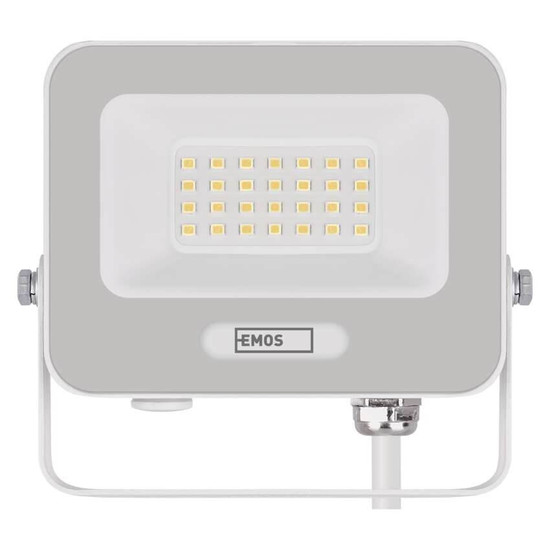 Emos LED Fluter Glaro 20W neutralweiss 4000K IP65 Weiß Aluminium 12x11cm ZS2224W