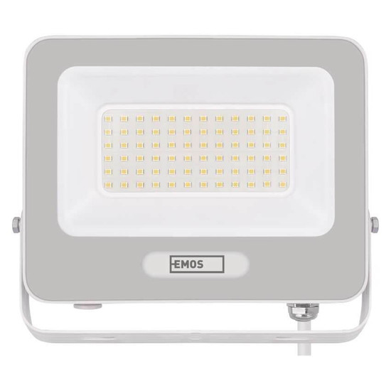 Emos LED Fluter Glaro 50W neutralweiss 4000K IP65 Weiß Aluminium 19x16,5cm ZS2244W