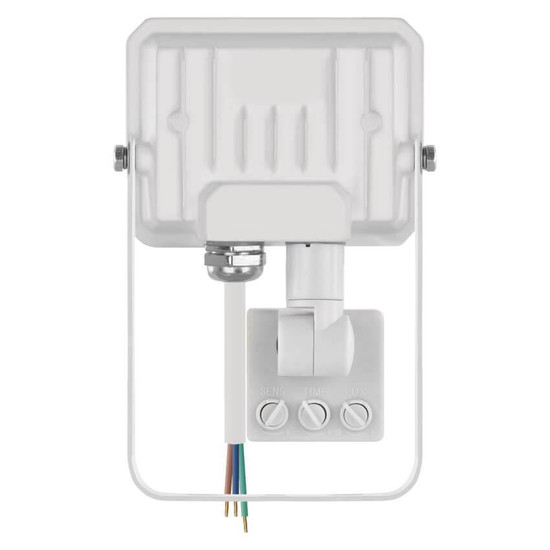 Emos LED Fluter mit Bewegungsmelder Simpo 10W neutralweiss 4000K IP44 Weiß Aluminium ZS2313W