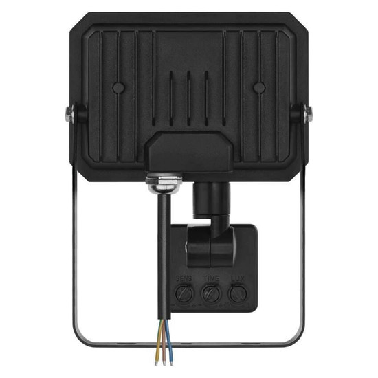 Emos LED Fluter mit Bewegungsmelder Simpo 20W neutralweiss 4000K IP44 Schwarz Aluminium 11x16cm ZS2323