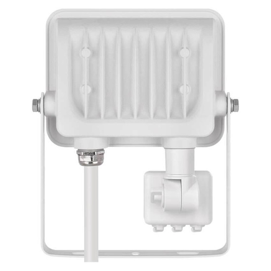 Emos LED Fluter mit Bewegungsmelder Glaro 20W neutralweiss 4000K IP54 Weiß Aluminium 12x15cm ZS2324W