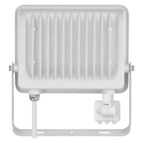 Emos LED Fluter mit Bewegungsmelder Glaro 50W neutralweiss 4000K IP54 Weiß Aluminium 19x20cm ZS2344W