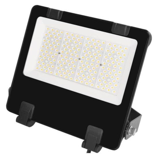 Emos LED Fluter Aveno 100W einstellbar neutralweiss 4000K IP66 Schwarz Aluminium 29x27cm ZS2443A