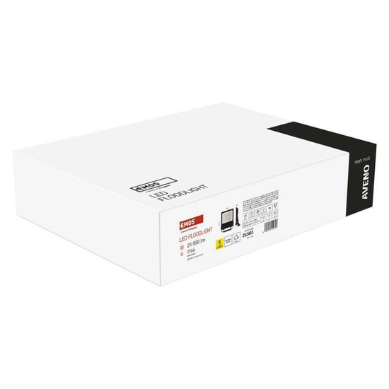 Emos LED Fluter Aveno 150W einstellbar neutralweiss 4000K IP66 Schwarz Aluminium 29x34,5cm ZS2453