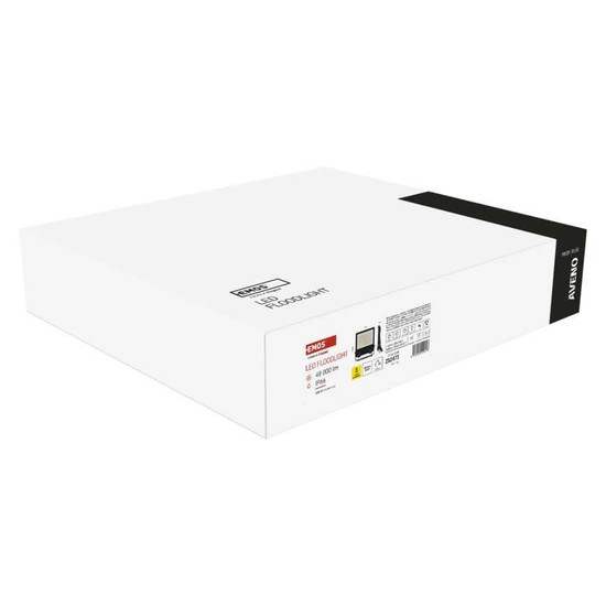 Emos LED Fluter Aveno 300W einstellbar neutralweiss 4000K IP66 Schwarz Aluminium 43x42,5cm ZS2473