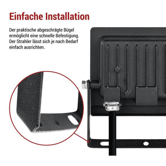 Emos LED Fluter Tambo Evo 20W neutralweiss 4000K IP65 Schwarz Aluminium ZS2524