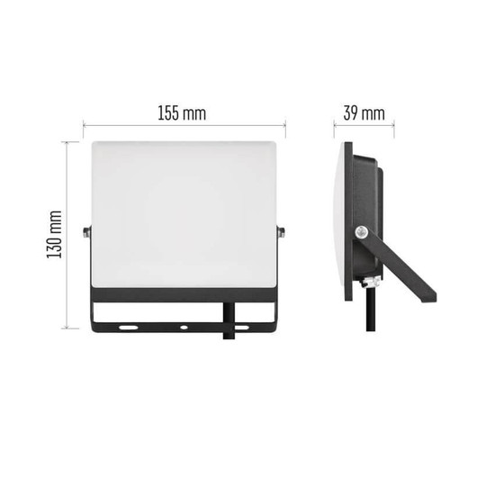 Emos LED Fluter Tambo Evo 30W neutralweiss 4000K IP65 Schwarz Aluminium 15,5x13cm ZS2534