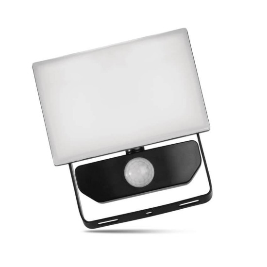 Emos LED Fluter mit Bewegungsmelder Tambo 10W neutralweiss 4000K IP54 Schwarz Aluminium 10,5x14cm ZS2912