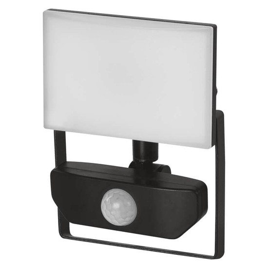 Emos LED Fluter mit Bewegungsmelder Tambo 10W neutralweiss 4000K IP54 Schwarz Aluminium 10,5x14cm ZS2912