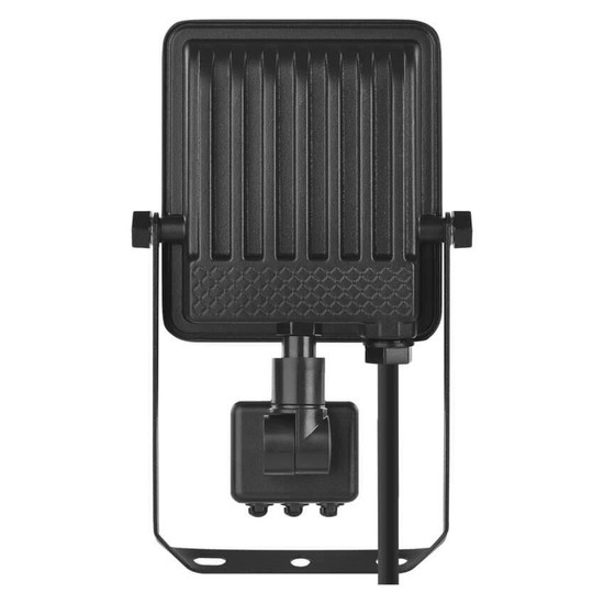 Emos LED Fluter mit Bewegungsmelder Visio 10W neutralweiss 4000K IP54 Schwarz Aluminium 11x18,5cm ZS2913