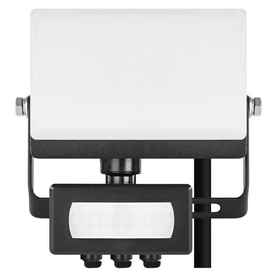 Emos LED Fluter mit Bewegungsmelder Tambo Evo 10W neutralweiss 4000K IP44 Schwarz Aluminium 10,5x12cm ZS2914