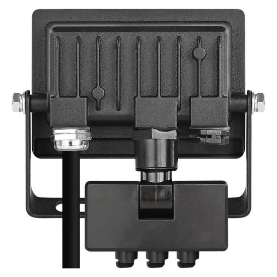 Emos LED Fluter mit Bewegungsmelder Tambo Evo 10W neutralweiss 4000K IP44 Schwarz Aluminium 10,5x12cm ZS2914