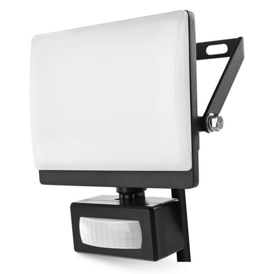 Emos LED Fluter mit Bewegungsmelder Tambo Evo 20W neutralweiss 4000K IP44 Schwarz Aluminium 13x14cm ZS2924