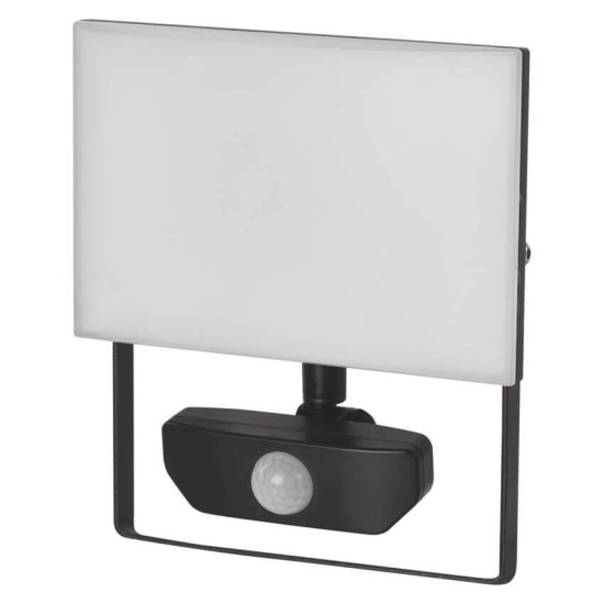Emos LED Fluter Tambo 30W neutralweiss 4000K Bewegungsmelder IP54 Schwarz Aluminium 16,5x18,5cm ZS2932